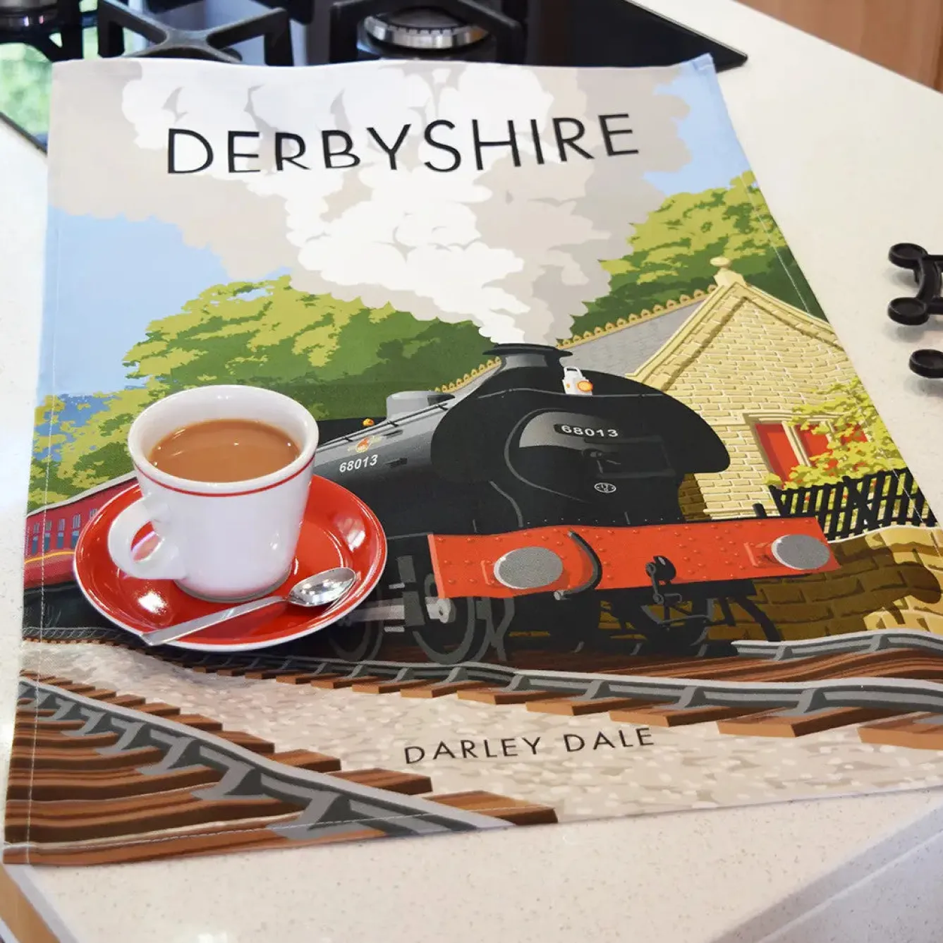 Town Towels Tea|Tea Towels-Derbyshire - Darley Dale Tea Towel