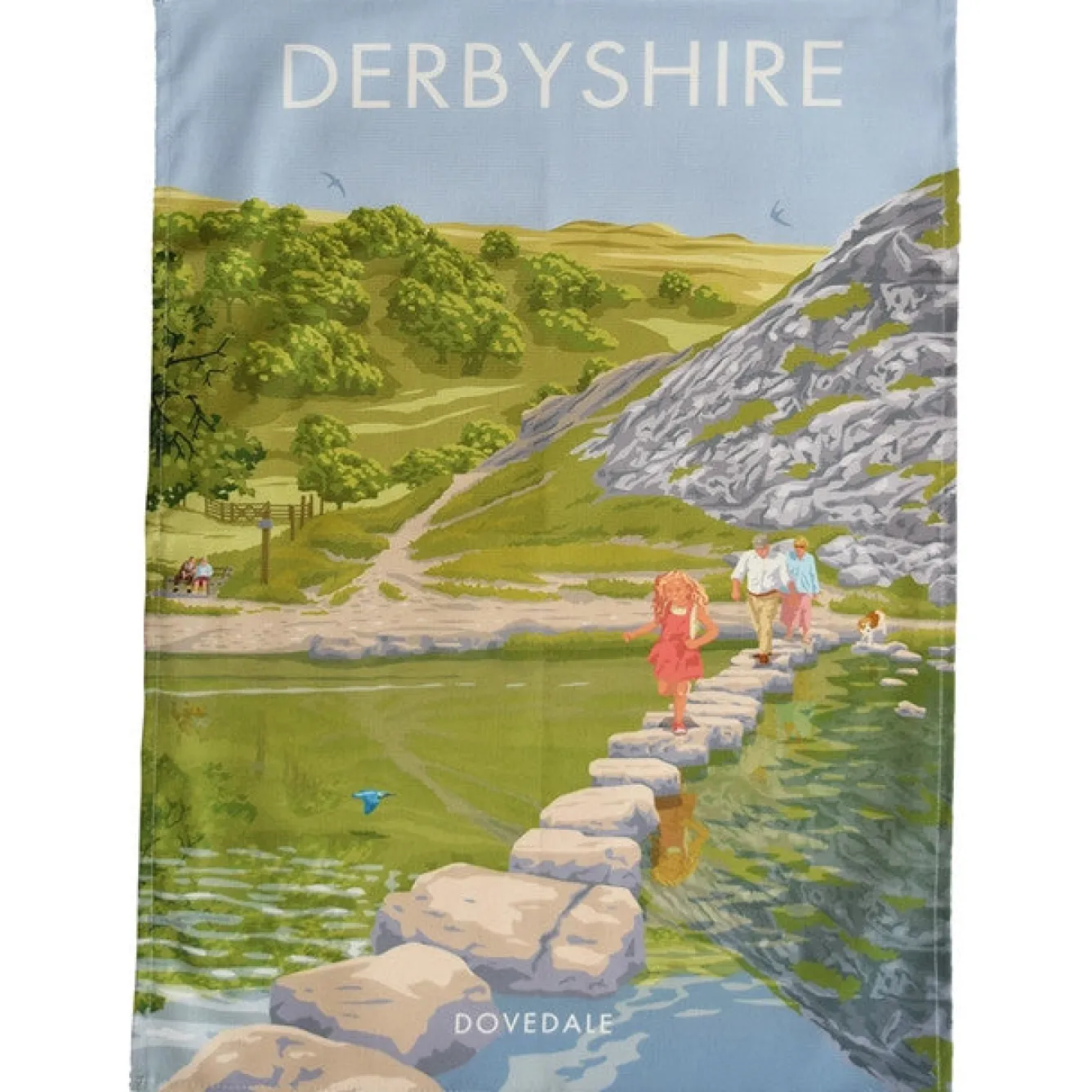 Town Towels Tea|Tea Towels-Derbyshire - Dovedale Tea Towel