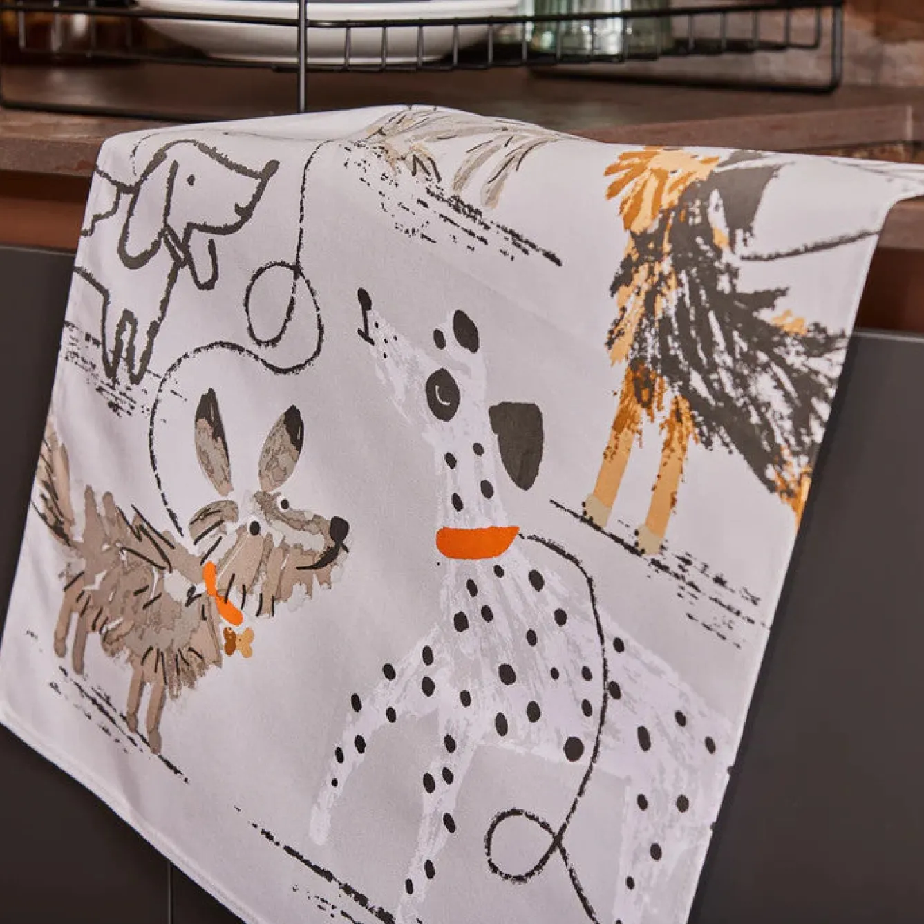 Ulster Weavers Tea|Tea Towels-Dog Days Tea Towel