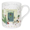 Sophie Allport Christmas-Door Scene Christmas Scene Mug