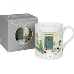 Sophie Allport Christmas-Door Scene Christmas Scene Mug