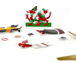 Yeti Greeting Cards|Crafts-Dress a Welsh Dragon Birthday Card