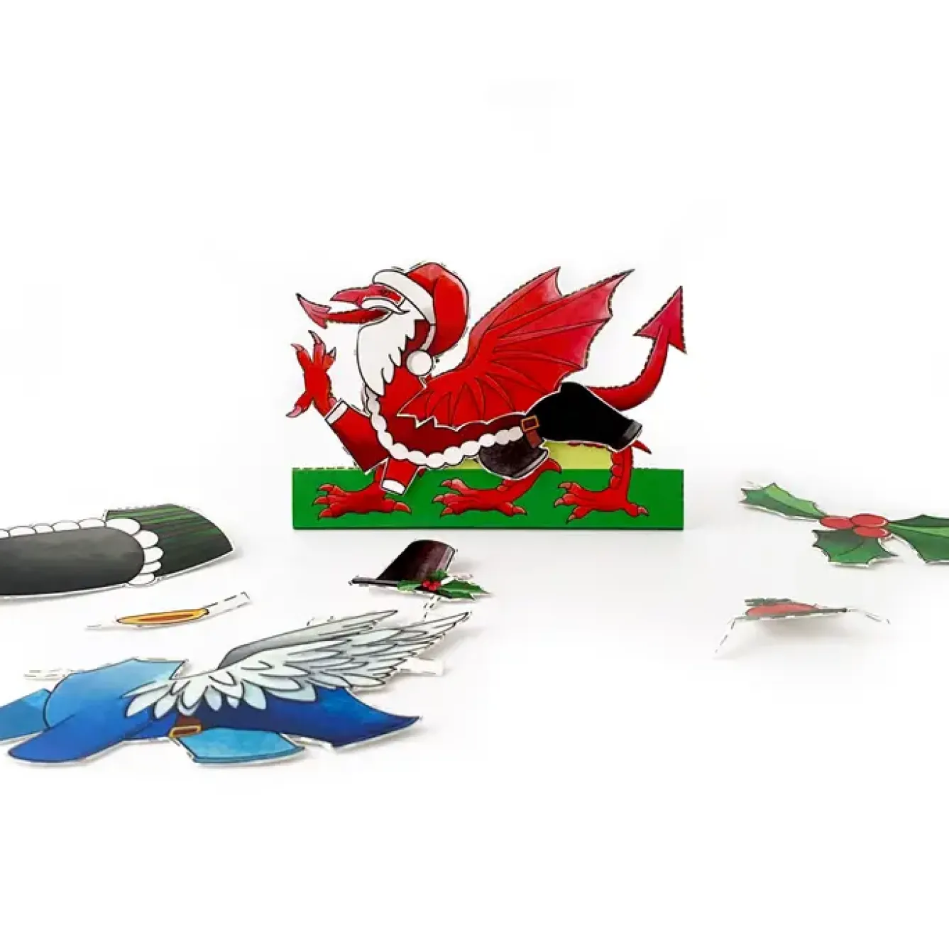 Yeti Christmas|Greeting Cards-Dress a Welsh Dragon Christmas Card