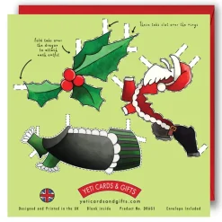 Yeti Christmas|Greeting Cards-Dress a Welsh Dragon Christmas Card