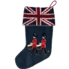 Jan Constantine Seasonal Decor-Drummer Christmas Stocking - Blue