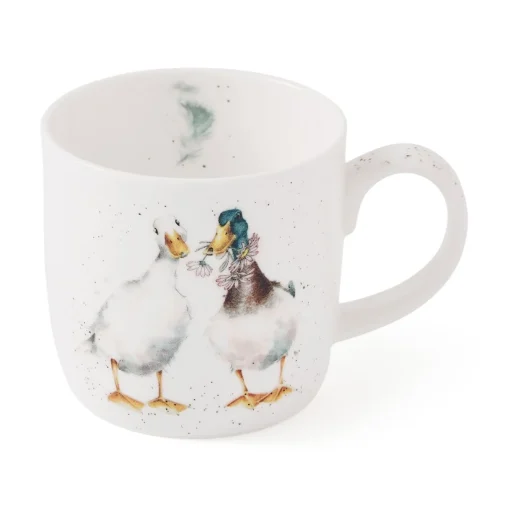 Wrendale Designs Animals|Animals-'Duck Love' Duck Small Bone China Mug (11oz)