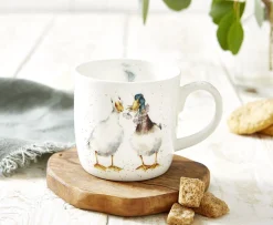 Wrendale Designs Animals|Animals-'Duck Love' Duck Small Bone China Mug (11oz)