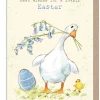 Paper Shed Design Easter|Greeting Cards-Duck with Bluebells Happy Easter Greetings Card