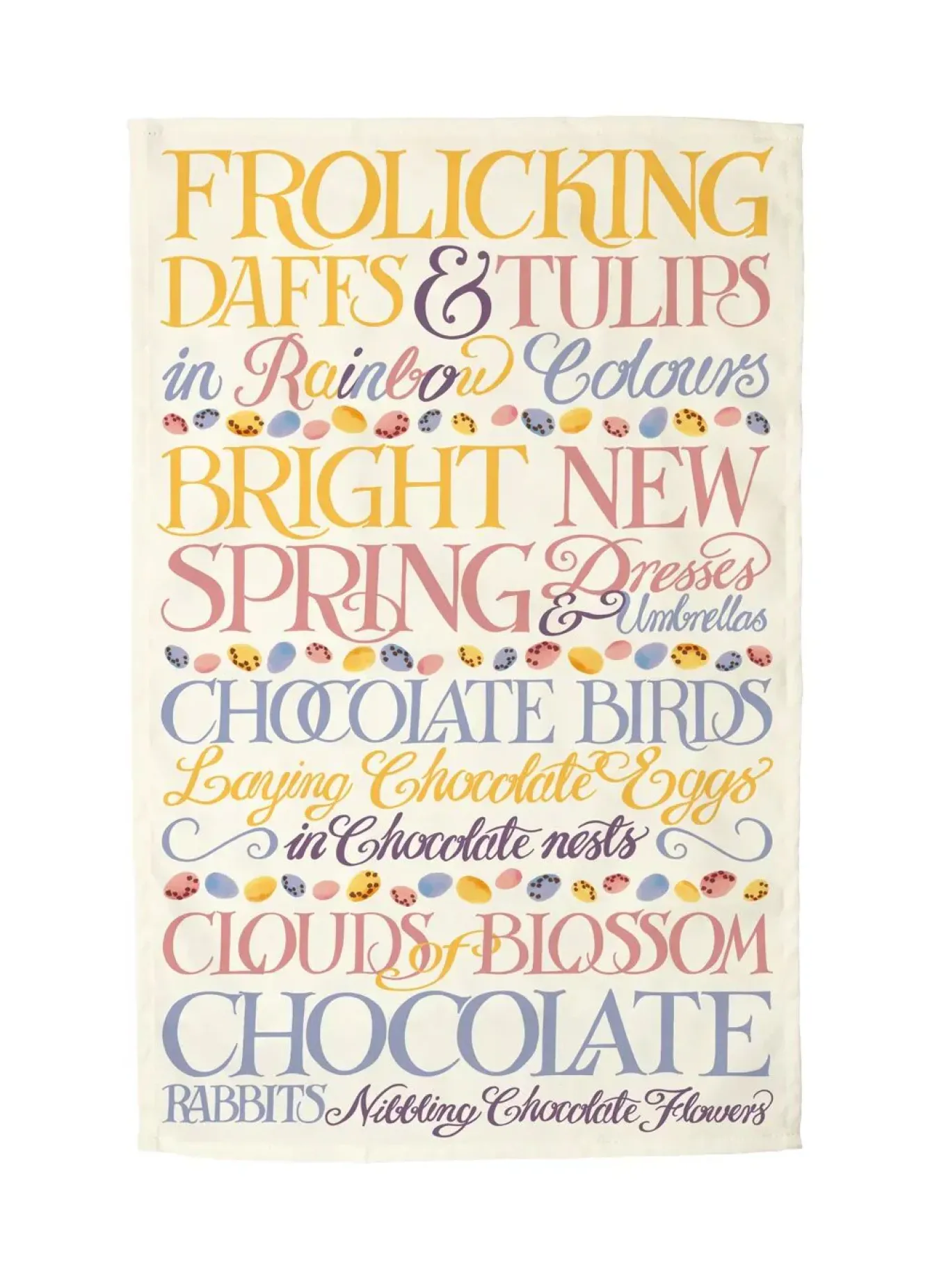 Emma Bridgewater Easter-Easter Toast Mini Eggs Tea Towel