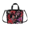 Earth Squared Bags Bags-Eden Black Botanical Velvet Tote Bag