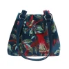 Earth Squared Bags Bags-Eden Teal Botanical Velvet Ava Bag