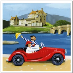 Emma Ball Greeting Cards-Eilean Donan Greetings Card