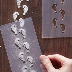 Ginger Ray Advent-Elf Shaped Christmas Footprint Stencil