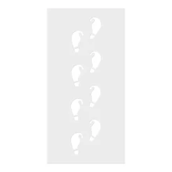Ginger Ray Advent-Elf Shaped Christmas Footprint Stencil