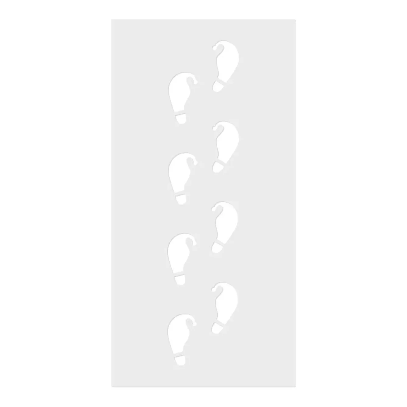 Ginger Ray Advent-Elf Shaped Christmas Footprint Stencil