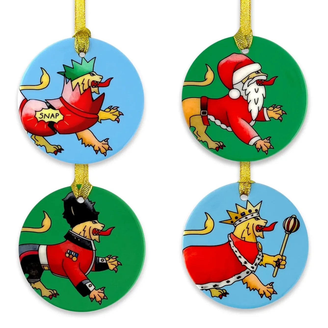 Yeti Christmas Decorations|Christmas-English Lion Tree Decorations