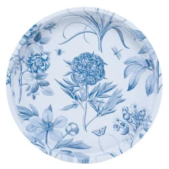 Sanderson Trays|Trays-Etchings & Roses Deepwell Tin Tray
