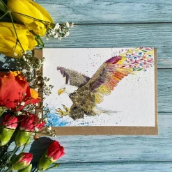 Jen Winnett Greeting Cards-Evie the Eagle Eco-Card