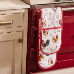 Ulster Weavers Oven Gloves/Mitts-Farm Birds Double Oven Glove