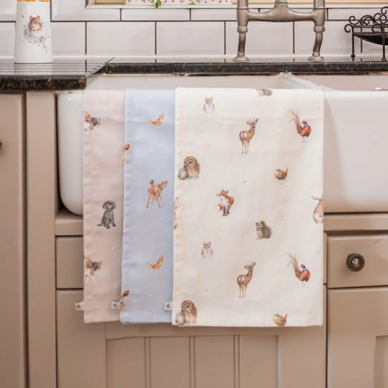 Wrendale Designs Tea|Tea Towels-'Farmyard Friends' Farmyard Animal Tea Towel