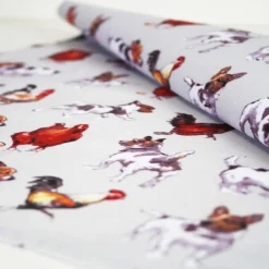 Samuel Lamont Tea|Tea Towels-Farmyard Frolics Cotton Tea Towel