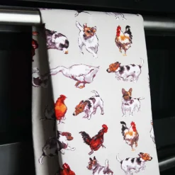 Samuel Lamont Tea|Tea Towels-Farmyard Frolics Cotton Tea Towel