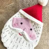 Sew Heart Felt Christmas Decorations|Seasonal Decor-Father Christmas Felt Stocking