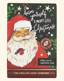 English Soap Company Soaps & Lotions-Father Christmas Mini Soap - 100g