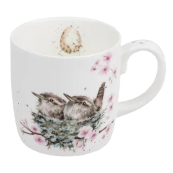 Wrendale Designs Animals|Animals-'Feather Your Nest' Bird Bone China Mug (14oz)