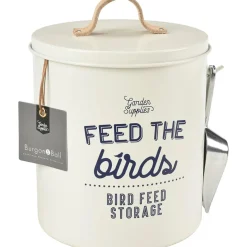Burgon & Ball Gardening-'Feed the Birds' Bird Feed Tin in Stone