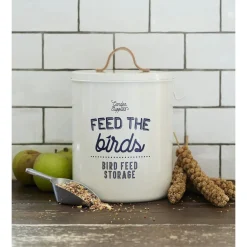 Burgon & Ball Gardening-'Feed the Birds' Bird Feed Tin in Stone
