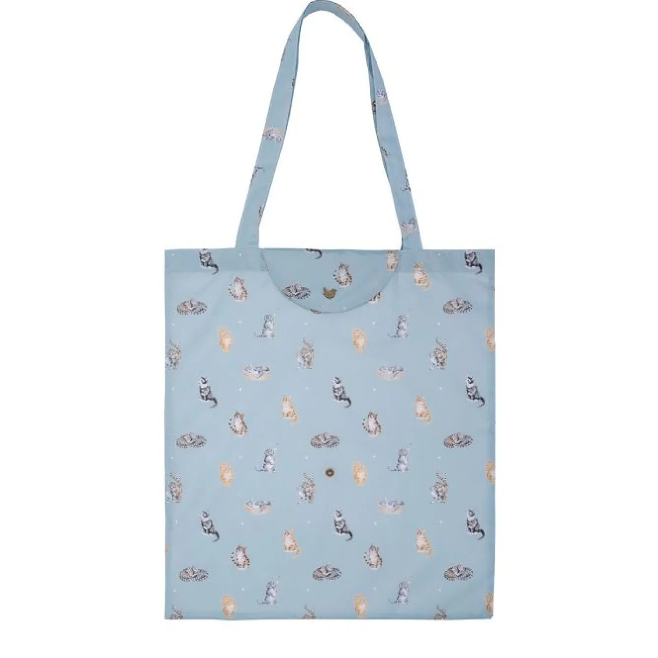 Wrendale Designs Bags-'Feline Friends' Foldable Lightweight Shopping Bag