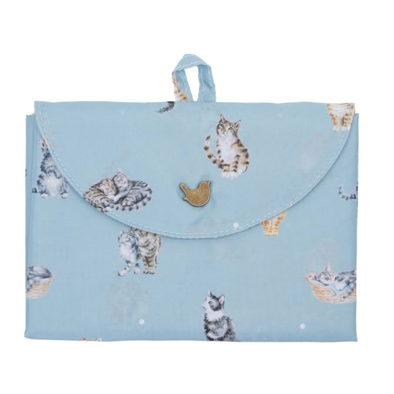 Wrendale Designs Bags-'Feline Friends' Foldable Lightweight Shopping Bag
