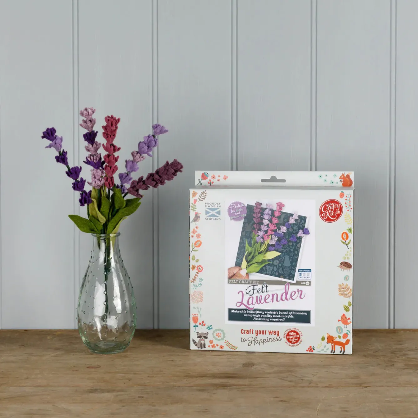 The Crafty Kit Co. Crafts-Felt Lavender Craft Kit