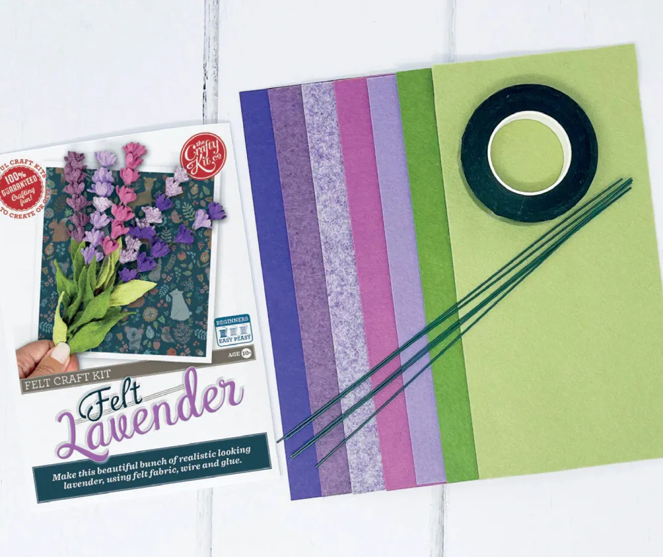 The Crafty Kit Co. Crafts-Felt Lavender Craft Kit