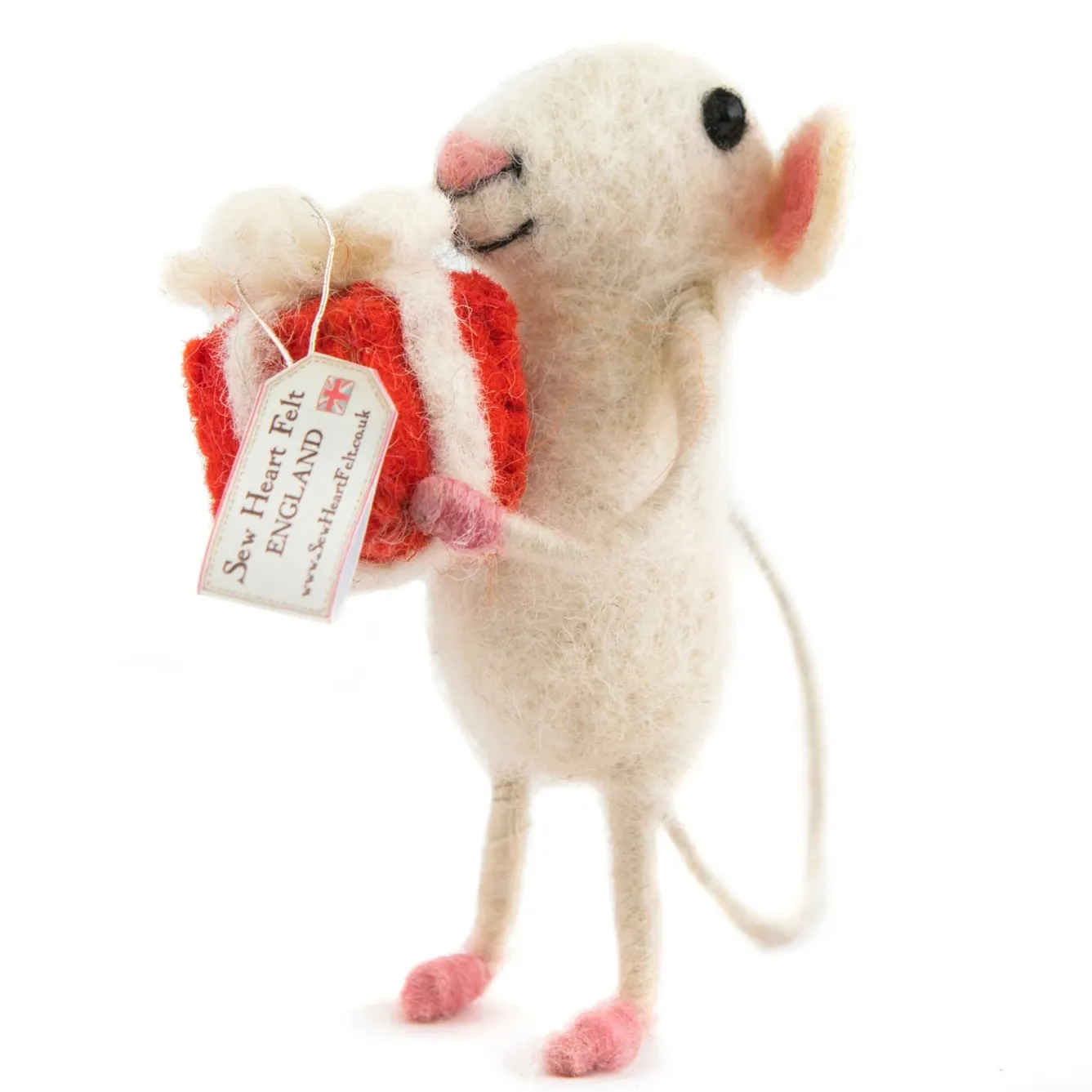 Sew Heart Felt Children-Felt Mouse with Present