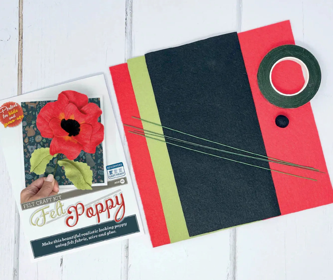 The Crafty Kit Co. Crafts-Felt Poppy Craft Kit