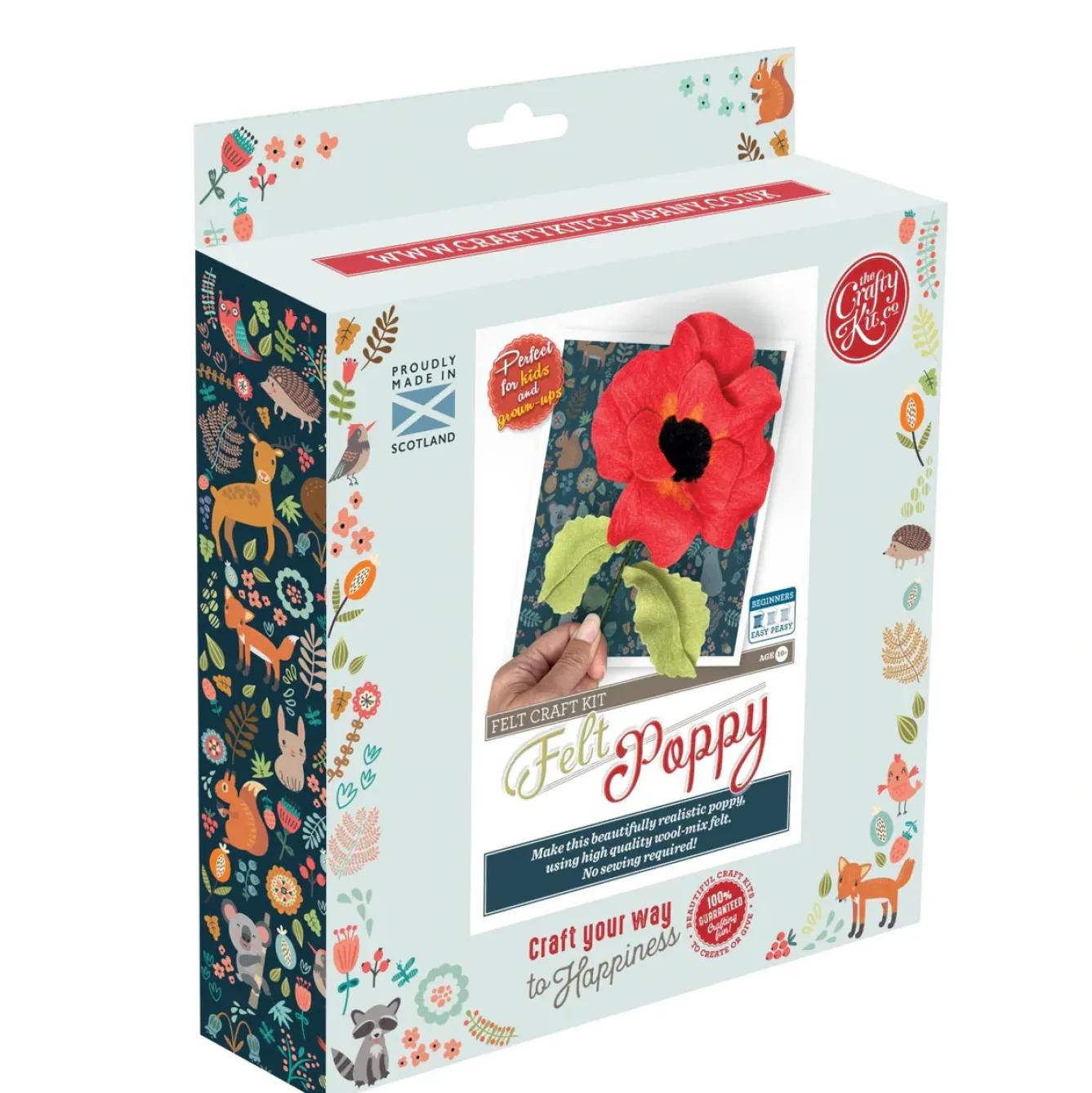The Crafty Kit Co. Crafts-Felt Poppy Craft Kit