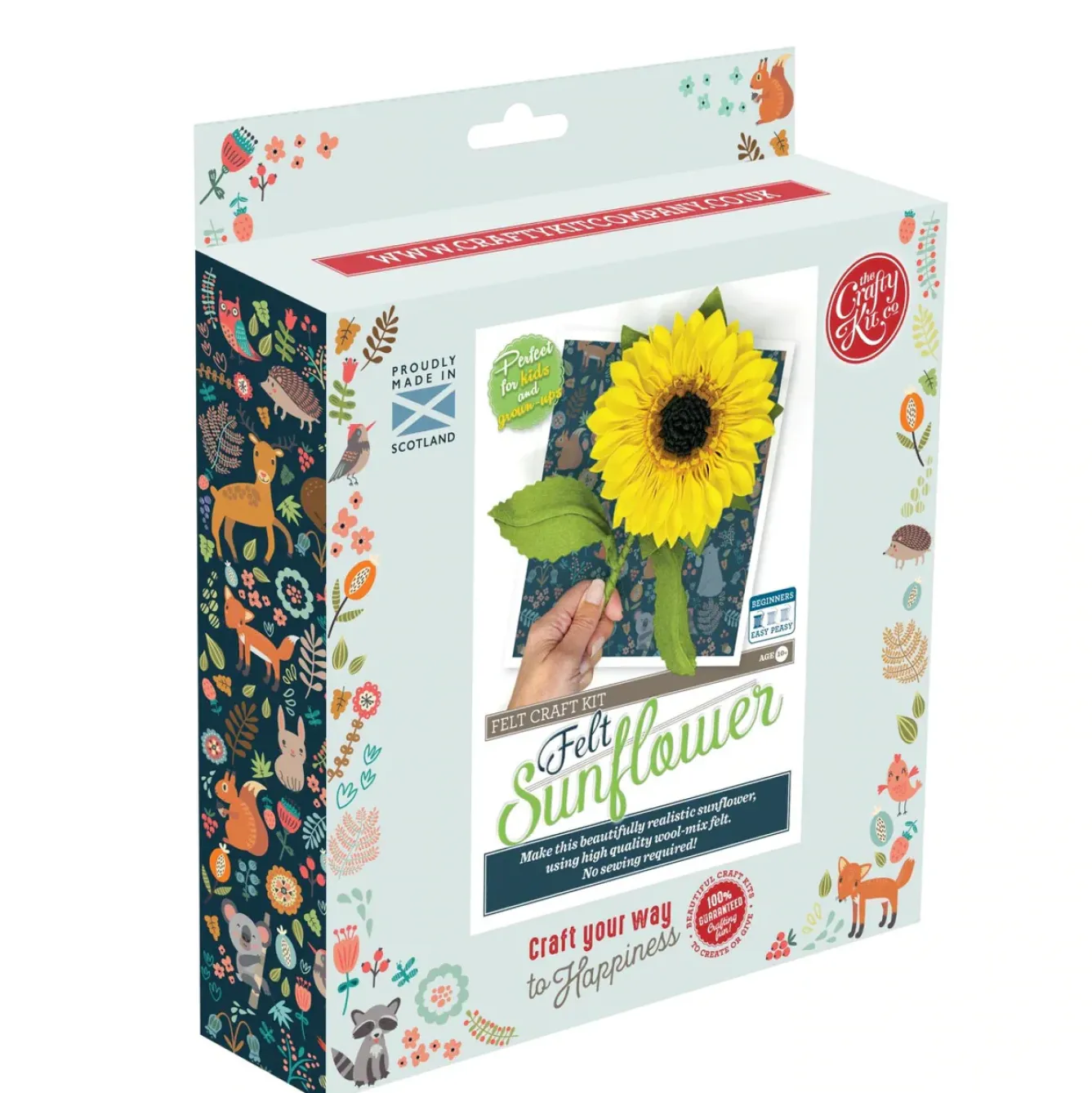 The Crafty Kit Co. Crafts-Felt Sunflower Craft Kit