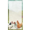 Emma Ball Stationery-Felted Chickens Lined Magnetic Pad
