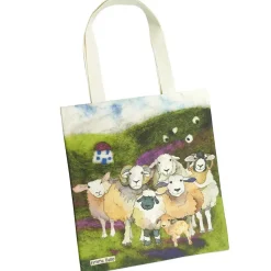 Emma Ball Crafts|Bags-Felted Sheep Canvas Tote Bag