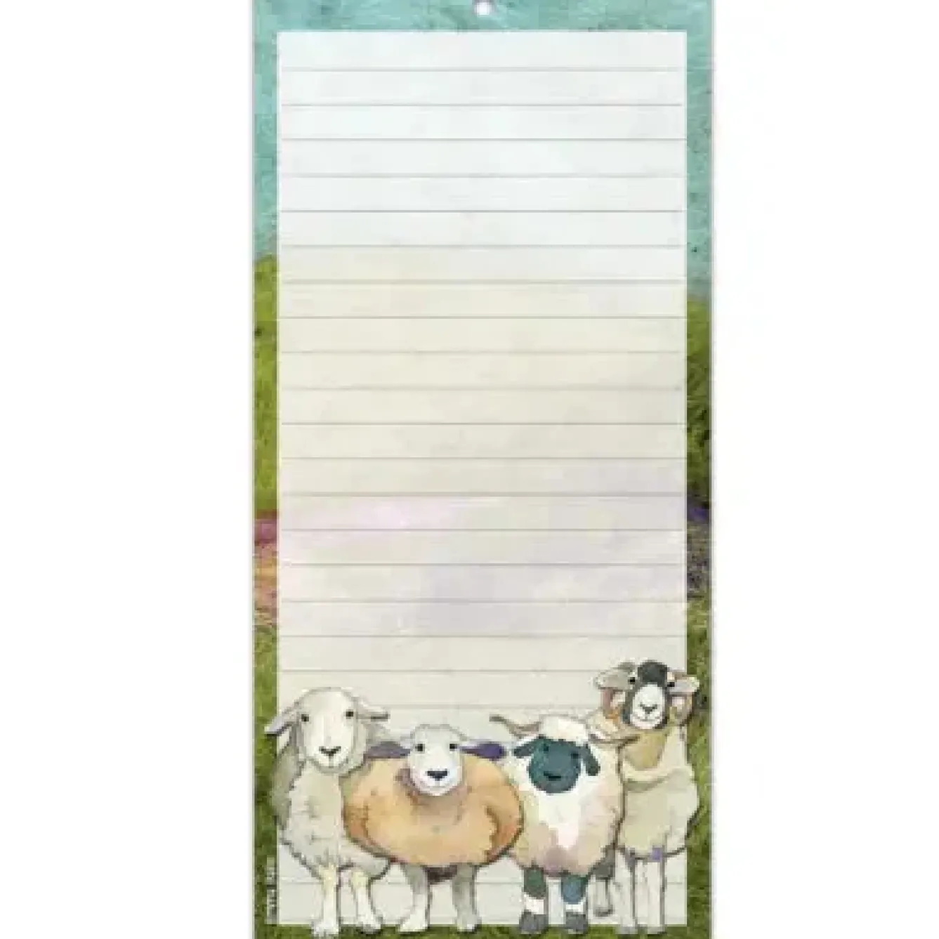 Emma Ball Stationery-Felted Sheep Lined Magnetic Pad