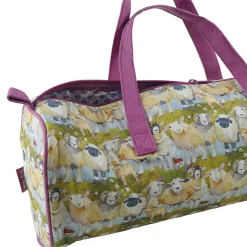 Emma Ball Crafts|Bags-Felted Sheep Long Handled Barrel Bag