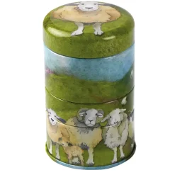 Emma Ball Storage-Felted Sheep Set of 3 Mini Stacker Tins