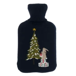 Sophie Allport Pillows & Throws-Festive Foreat Knitted Statement Hot Water Bottle