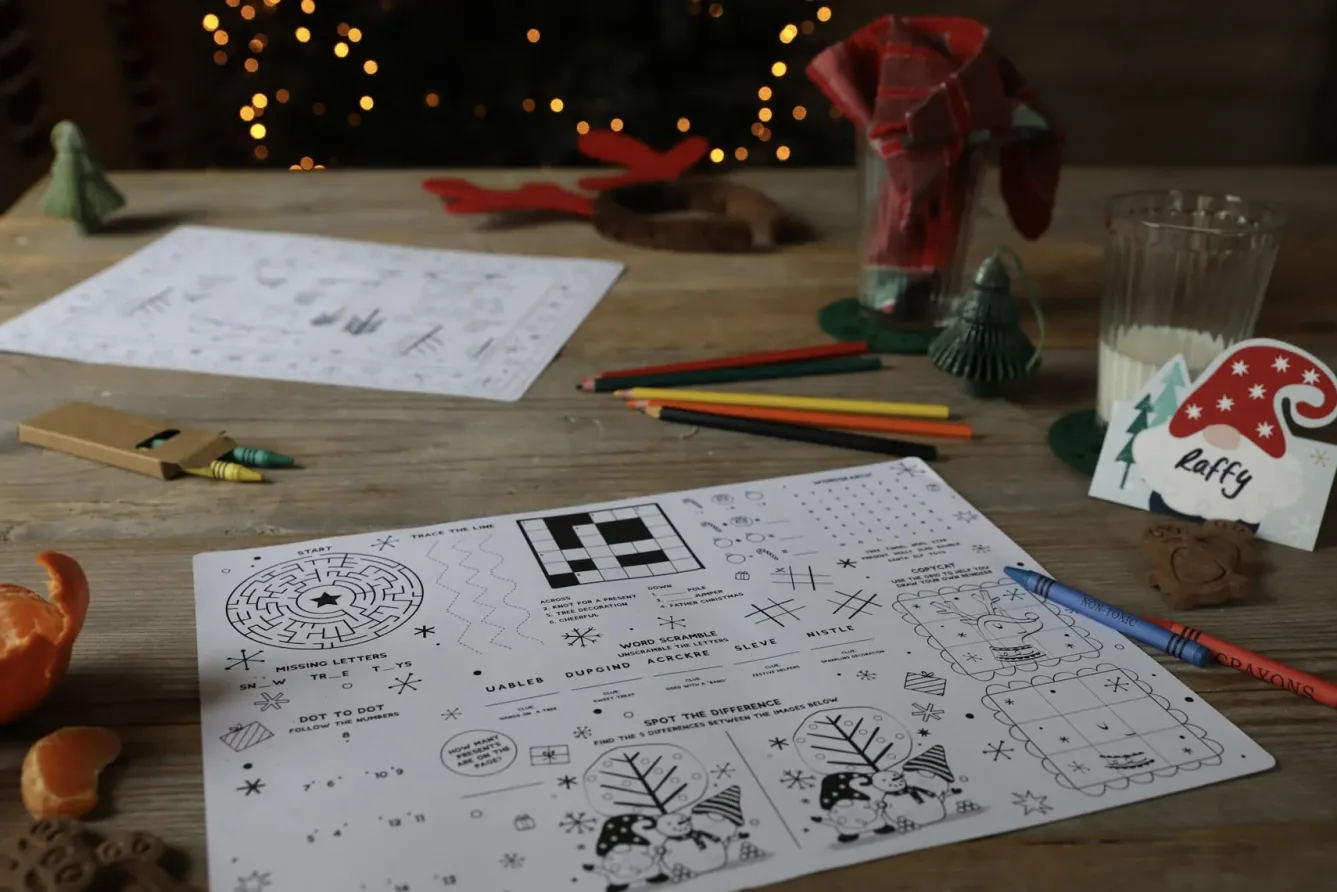 Heart and Soul Christmas-Festive Scene Placemats