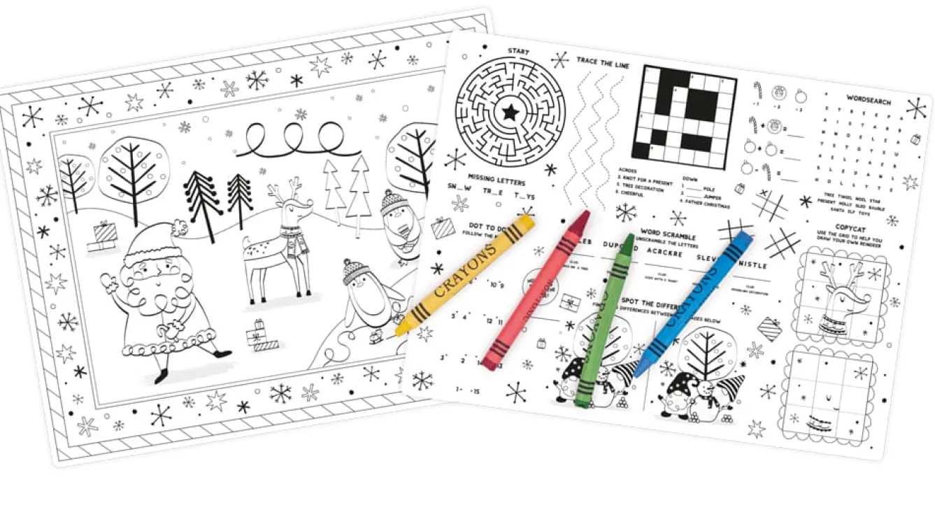 Heart and Soul Christmas-Festive Scene Placemats