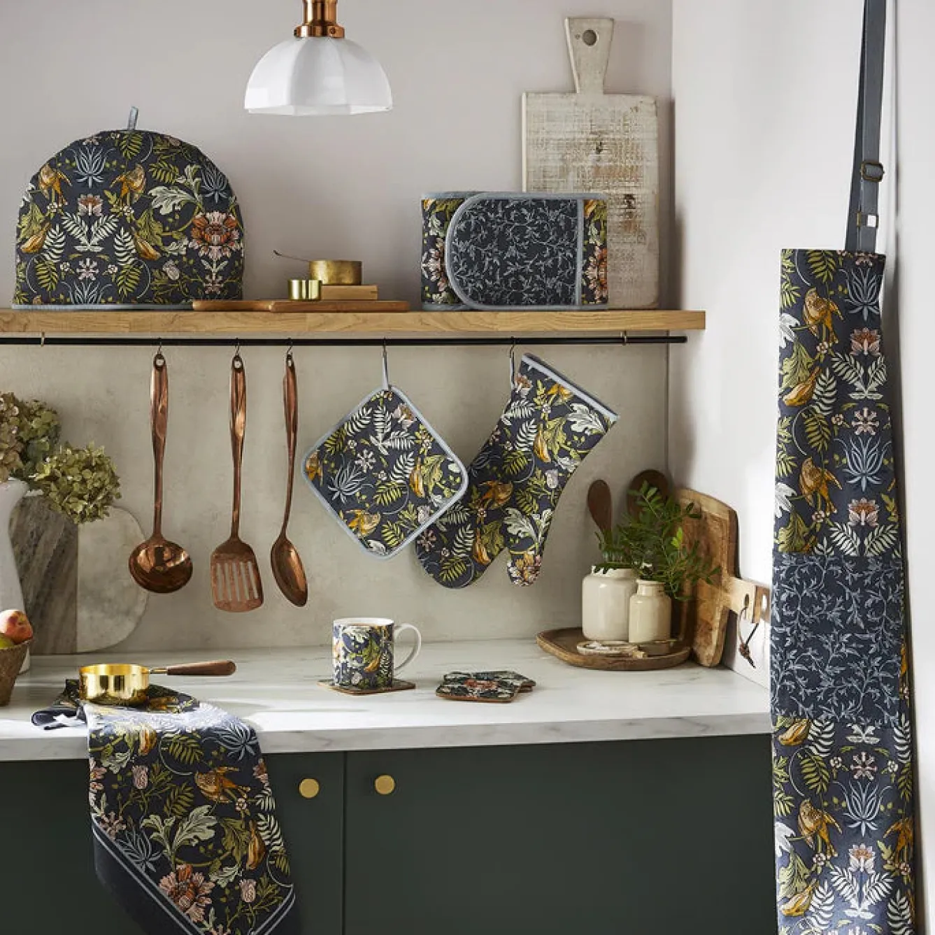 Ulster Weavers Oven Gloves/Mitts-Finch & Flower Micro Mitts Twin Pack