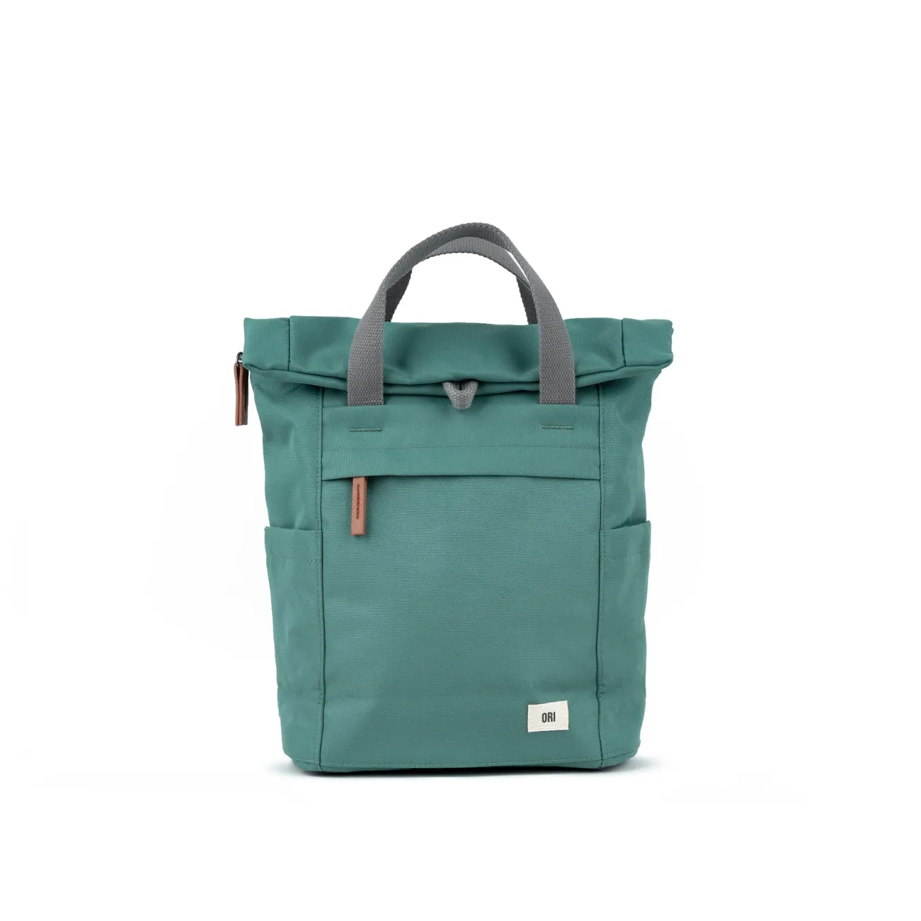 Ori London Bags-Finchley A Sage Recycled Canvas Backpack- Small