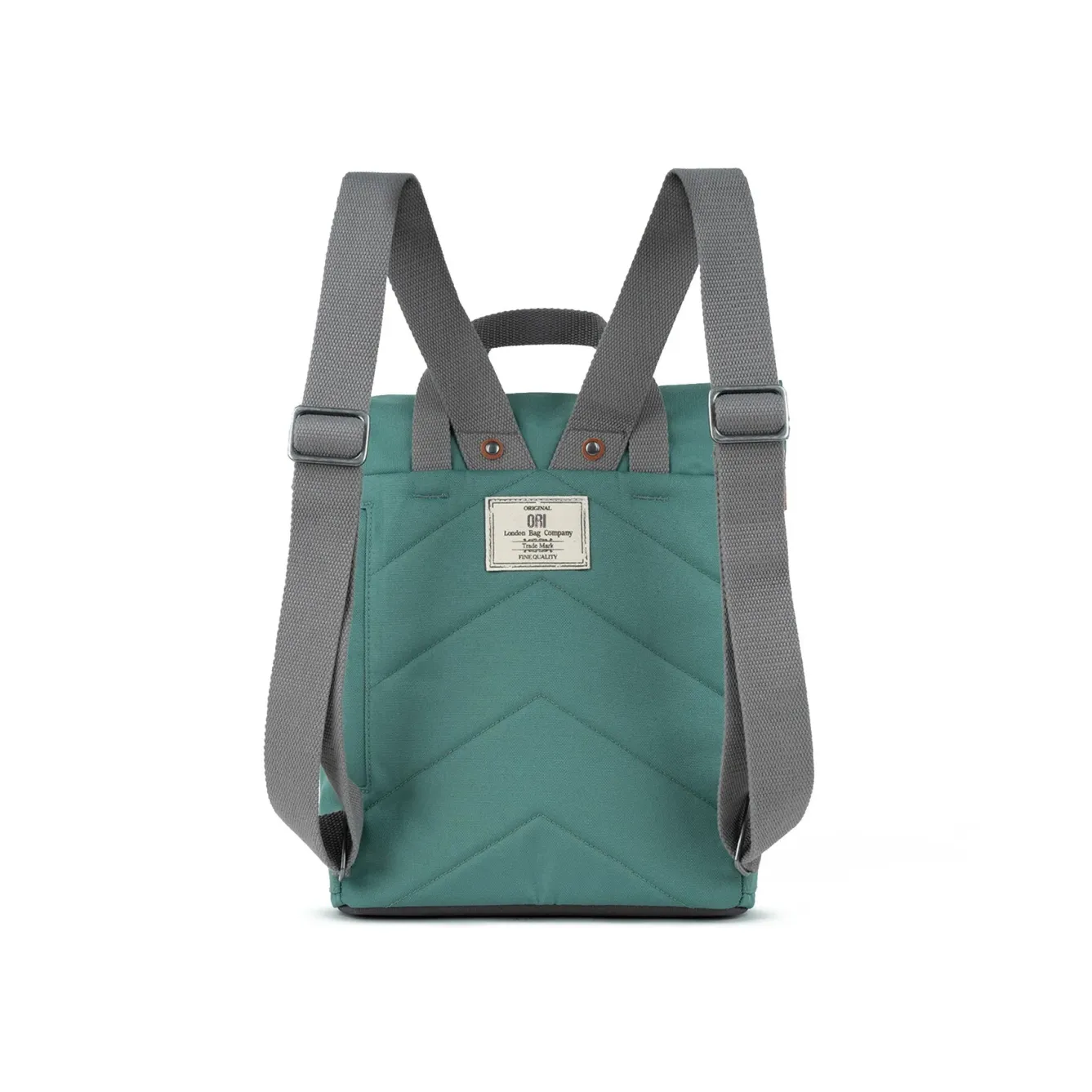 Ori London Bags-Finchley A Sage Recycled Canvas Backpack- Small